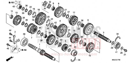 BOITE DE VITESSES (VFR1200F) VFR1200FA de 2010